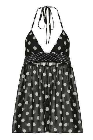 Halter Polka Dot Tank Top