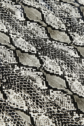 Lace-Up Strapless Snake Print Tank