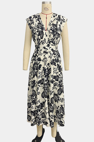 Elegant Floral Print Dress