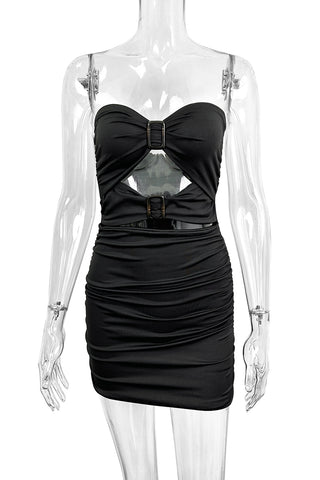 Strapless Buckle Dress