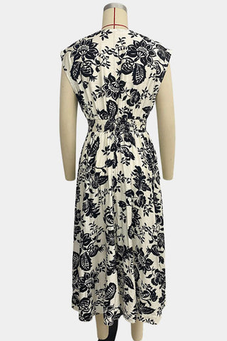 Elegant Floral Print Dress