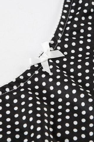Spaghetti Strap Polka Dot Short Set