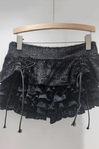 Tiered Ruffle Casual Shorts