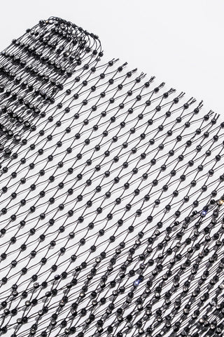 Sparkling Rhinestone Mesh Tank Top