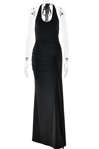 Elegant Halter Evening Gown