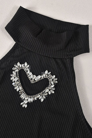 Heart Embellished Two-Piece Set