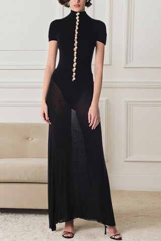 Button-Down Casual Maxi Dress
