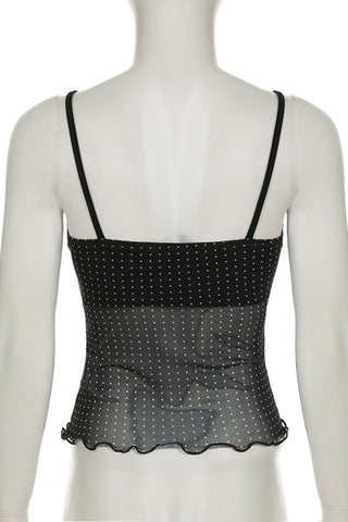 Sheer Polka Dot Cami Top