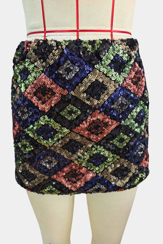 Sequin Mini Skirt