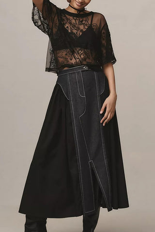 Floral Lace Sheer T-Shirt