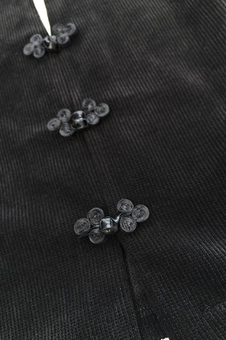 Short Sleeve Frog Button Top