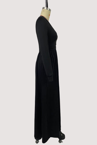 Elegant V-Neck Casual Maxi Dress