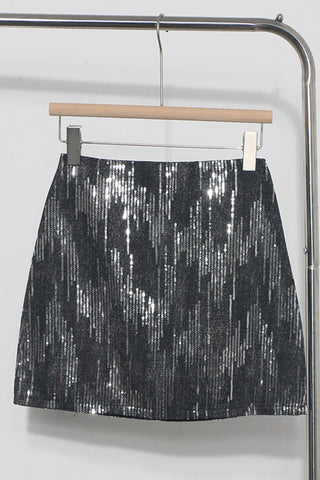 Sequin Sparkle Mini Skirt