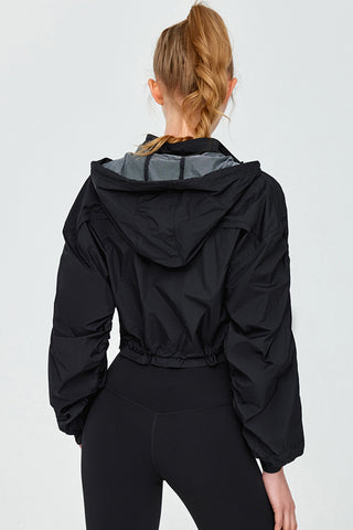 Hooded Drawstring Jacket