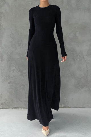 Elegant Long Sleeve Maxi Dress