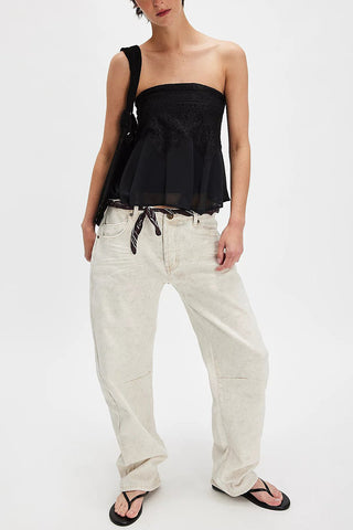 Strapless Lace Detail Tank Top