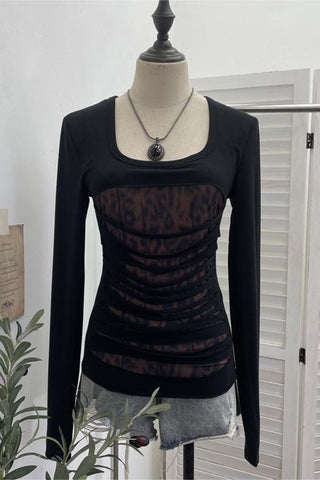 Stylish Cut-Out Long Sleeve Top