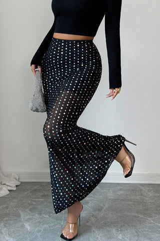 Polka Dot Sheer Skirt