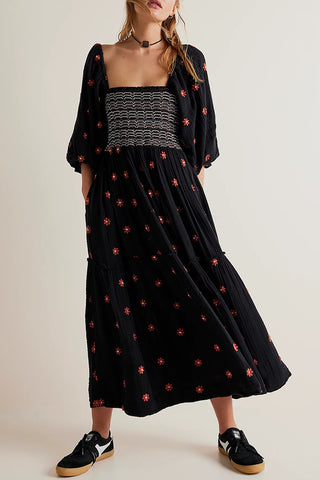 Floral Smocked Dress