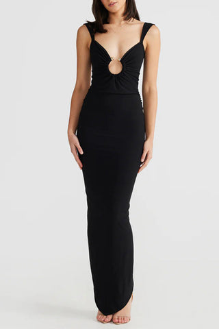 Cut-Out Detail Maxi Sundress