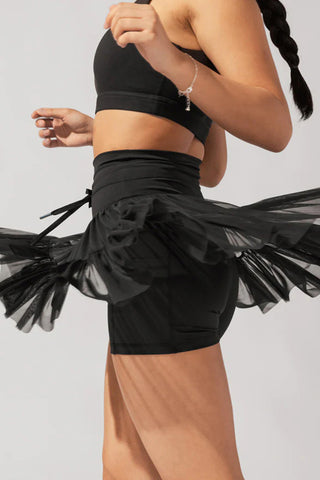 Layered Fringe Mini Skirt