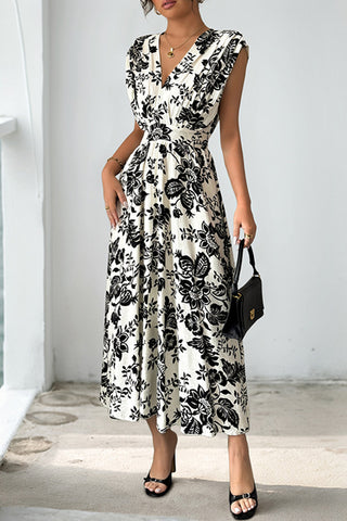 Elegant Floral Print Dress