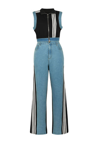 Striped Casual Two-Piece Pants Set