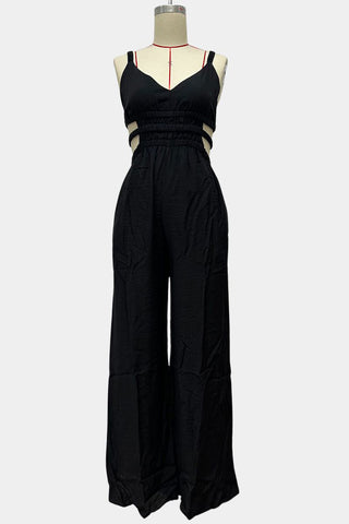Strappy Wide-Leg Jumpsuit