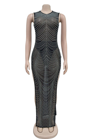 Elegant Beaded Night Out Dress