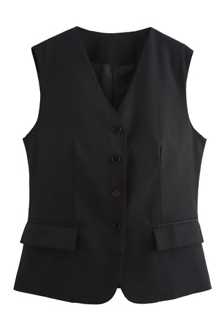Button-Front Vest