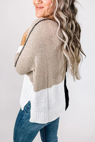 Colorblock Knit Sweater
