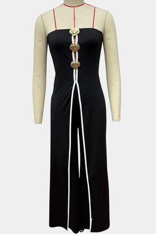 Strapless Wide-Leg Jumpsuit