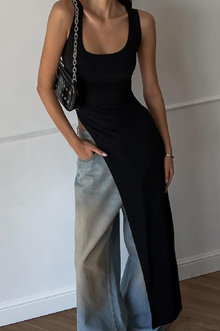 Stylish Asymmetrical Cut T-Shirt