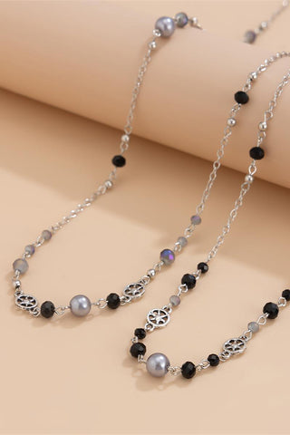 Long Layered Pendant Necklace