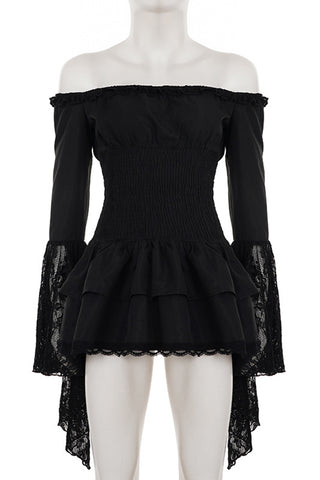 Off-Shoulder Ruffle Casual Dress