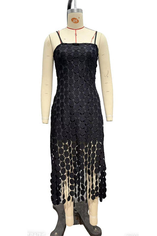 Circle Accented Maxi Dress