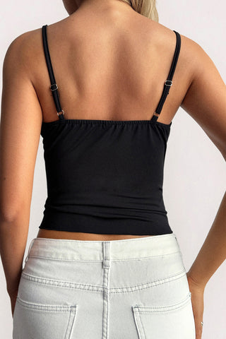 Lace-Trimmed Tank Top