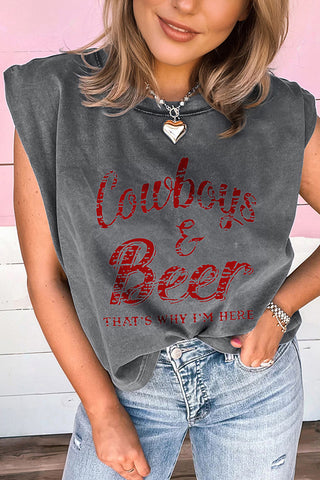 Graphic Sleeveless Tank
