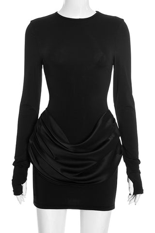 Draped Ruched Evening Dress