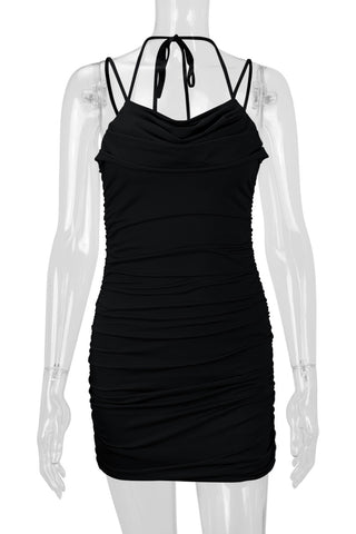 Strappy Ruched Casual Dress