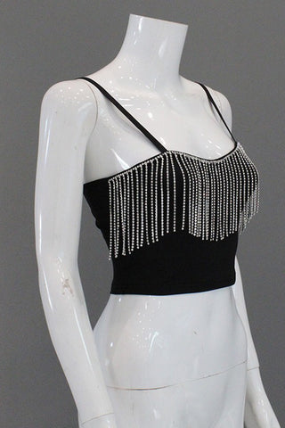Fringe-Detail Camisole Top