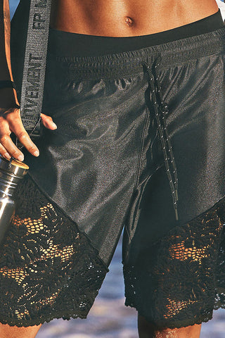 Lace-Trim Casual Shorts