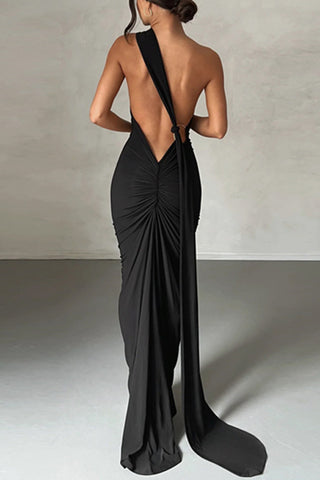 One-Shoulder Maxi Dress