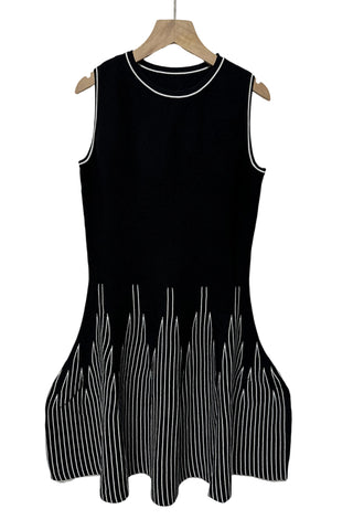 Sleeveless Striped Casual Dress