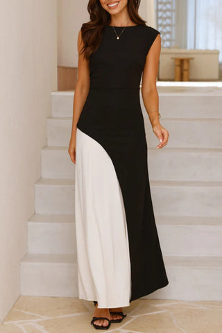 Asymmetrical Casual Maxi Dress