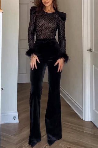 Chic Patterned Jumpsuit