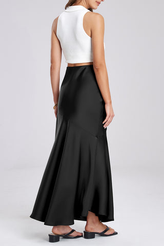 Elegant High-Waist Maxi Skirt