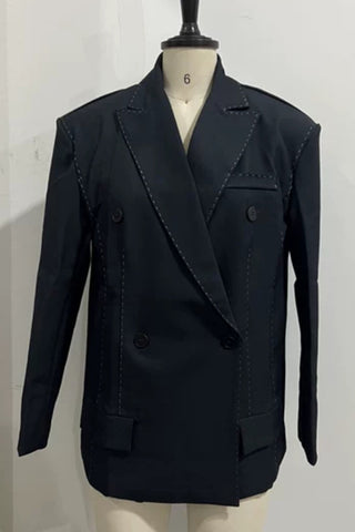 Double-Breasted Blazer Jacket