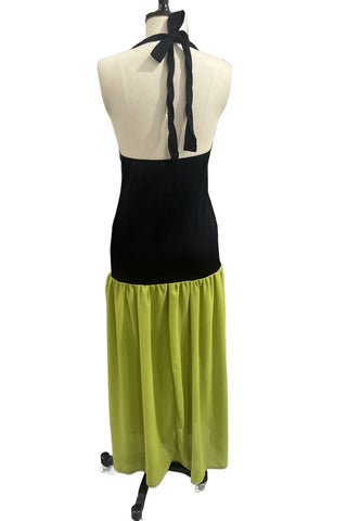 Halter Neck Casual Dress with Cutout Design