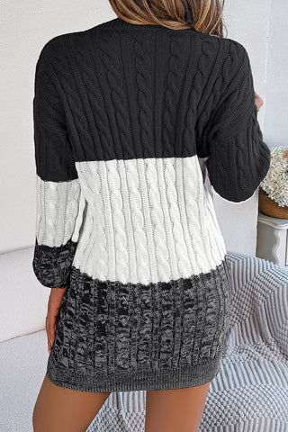 Knit Sweater Casual Mini Dress